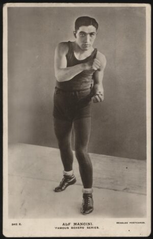 Beagles Famous Boxers - 'Alf Mancini 342 E' (c1923) - Unused Boxing Postcard