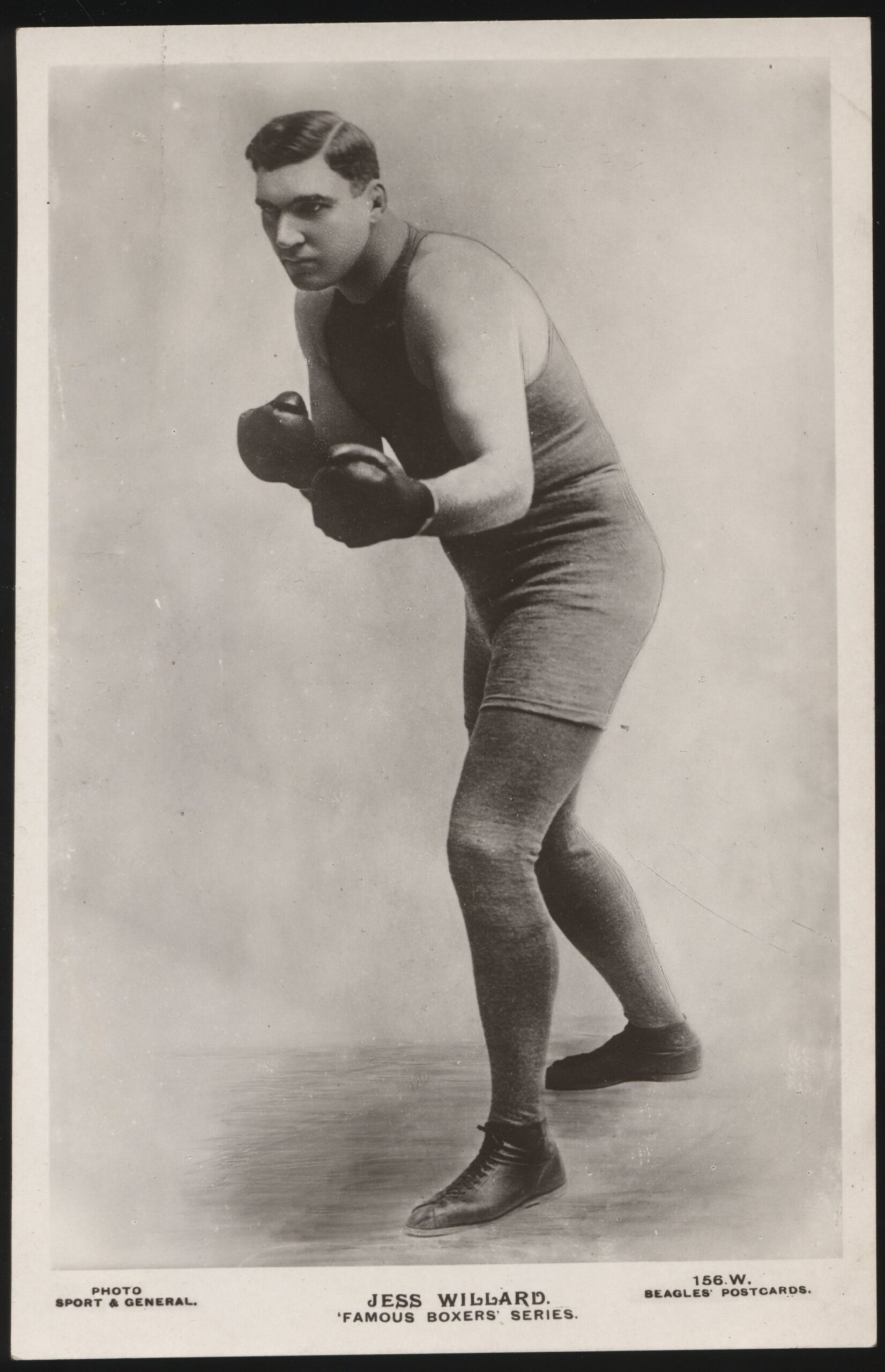 Beagles Famous Boxers - 'Jess Willard 156 W' (c1923) - Unused Boxing Postcard Beagles Famous Boxers - 'Jess Willard 156 W' (c1923) - Unused Boxing Postcard