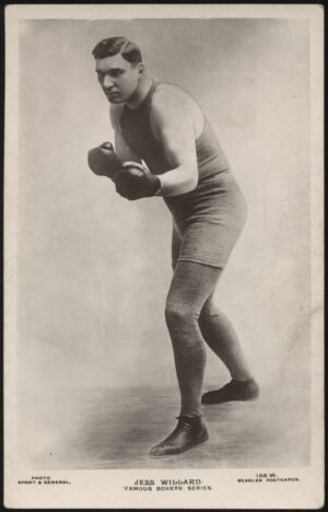 Beagles Famous Boxers - 'Jess Willard 156 W' (c1923) - Unused Boxing Postcard