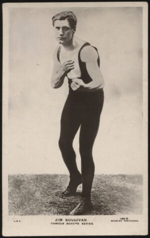 Beagles Famous Boxers - 'Jim Sullivan 160 D' (c1923) - Unused Boxing Postcard