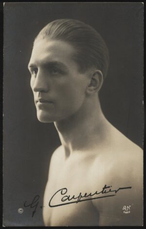 A Noyer - 'Georges Carpentier Multiple Weight World Champion' () - Unused Boxing Postcard