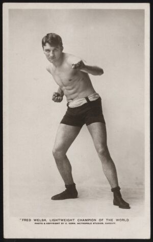 Real Photo - 'Freddie Welsh Lightweight Champion of the World' () - Unused Boxing Postcard