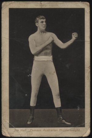 Boxing Series - 'Jim Hall Australian Middleweight No.118' (1909) - Unused Boxing Postcard