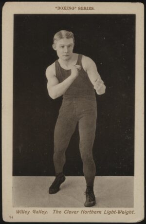 Boxing Series - 'Willey Galley The Clever Northern Light-Weight' (c1908) - Unused Postcard
