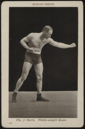 Boxing Series - 'Pte J. Harris Middle-Weight Boxer' (c1908) - Unused Postcard