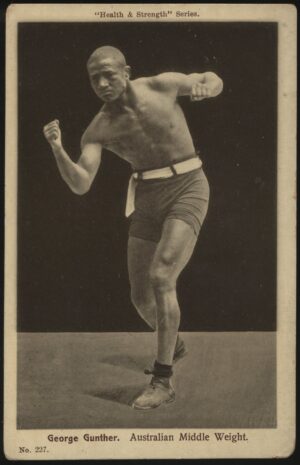 Health & Strength - 'George Gunther Australian Middle-Weight Boxer' (c1908) - Unused Postcard Health & Strength - 'George Gunther Australian Middle-Weight Boxer' (c1908) - Unused Postcard