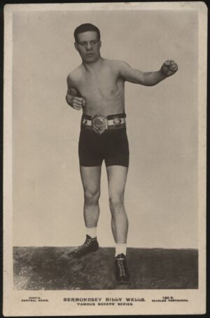 Beagles Famous Boxers - 'Bermondsey Billy Wells 160 K' (c1920's) - Unused Postcard