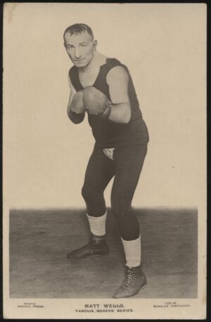 Beagles Famous Boxers - 'Matt Wells 159 M' (c1920's) - Unused Postcard
