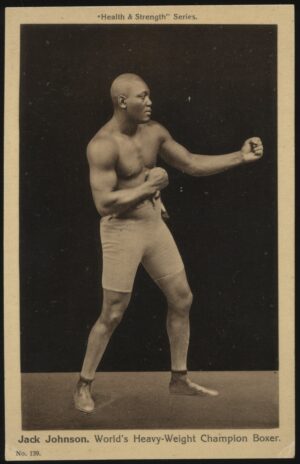 Health & Strength - 'Jack Johnson No.139 World's Heavy-Weight Champion' (1909) - Unused Boxing Postcard