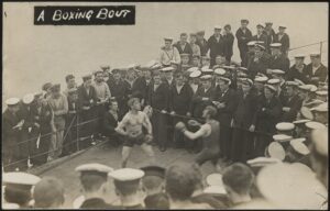 Real Photo - 'A Boxing Bout' (Undated) - Unused Postcard