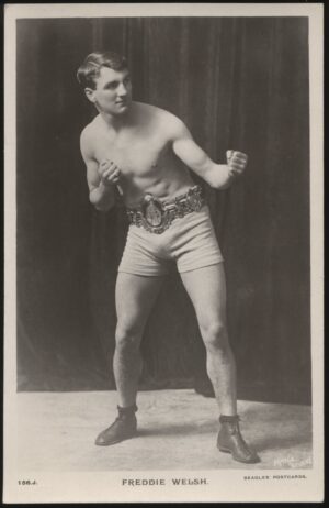 Beagles - 'Freddie Welsh 156.J.' (c1923) - Unused Boxing Postcard