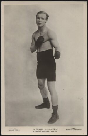 Beagles Famous Boxers - 'Johnny Summers 159.H.' (c1923) - Unused Boxing Postcard