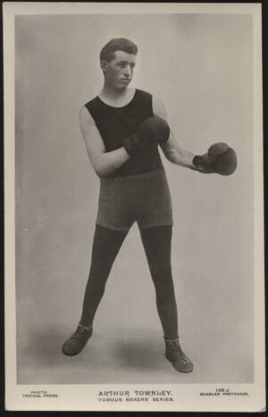 Beagles Famous Boxers - 'Arthur Townley 159.J.' (c1923) - Unused Boxing Postcard