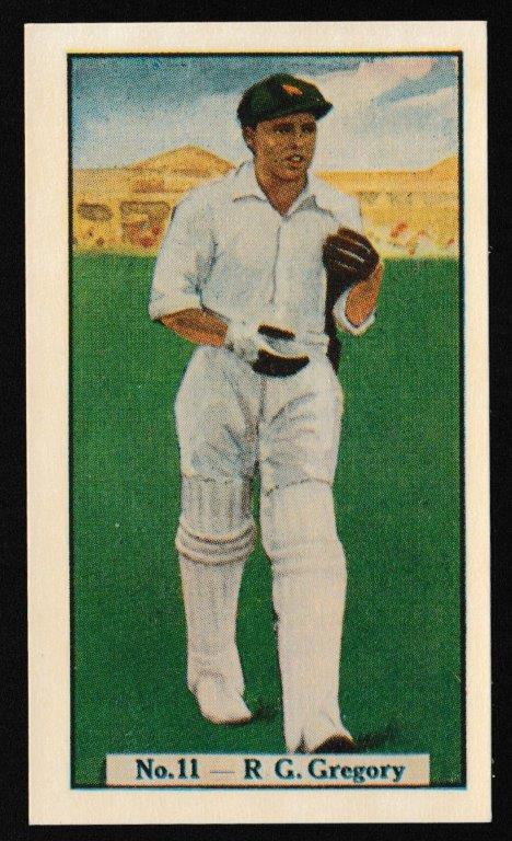 Boys Captain - 'Australian Cricketers' (1938) - R.G. Gregory (Victoria) Boys Captain - 'Australian Cricketers' (1938) - R.G. Gregory (Victoria)