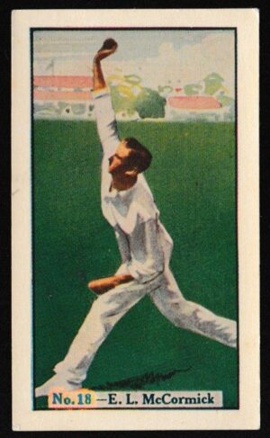 Boys Captain - 'Australian Cricketers' (1938) - E.L. McCormick (Victoria) Boys Captain - 'Australian Cricketers' (1938) - E.L. McCormick (Victoria)