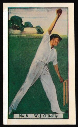 Boys Captain - 'Australian Cricketers' (1938) - W.J. O'Reilly (New South Wales) Boys Captain - 'Australian Cricketers' (1938) - W.J. O'Reilly (New South Wales)