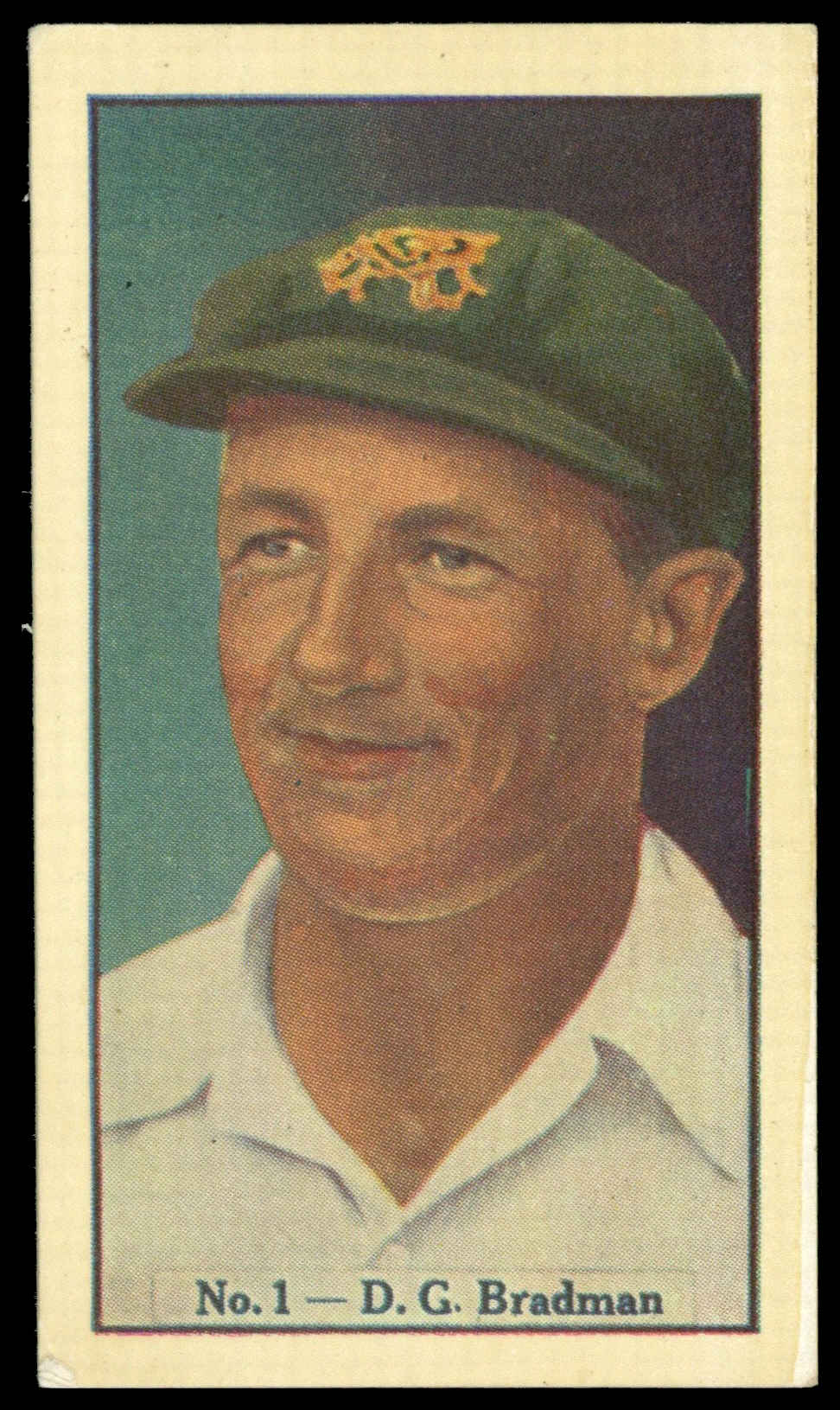 Boys Captain - 'Australian Cricketers' (1938) - D.G. Bradman (South Australia) **PSA5** Boys Captain - 'Australian Cricketers' (1938) - D.G. Bradman (South Australia) **PSA5**