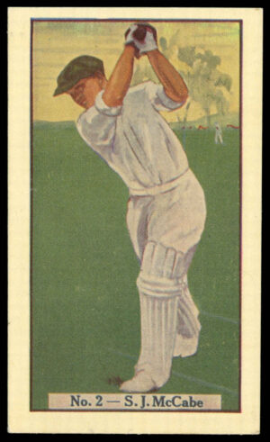 Boys Captain - 'Australian Cricketers' (1938) - S.J. McCabe (New South Wales) Boys Captain - 'Australian Cricketers' (1938) - S.J. McCabe (New South Wales)