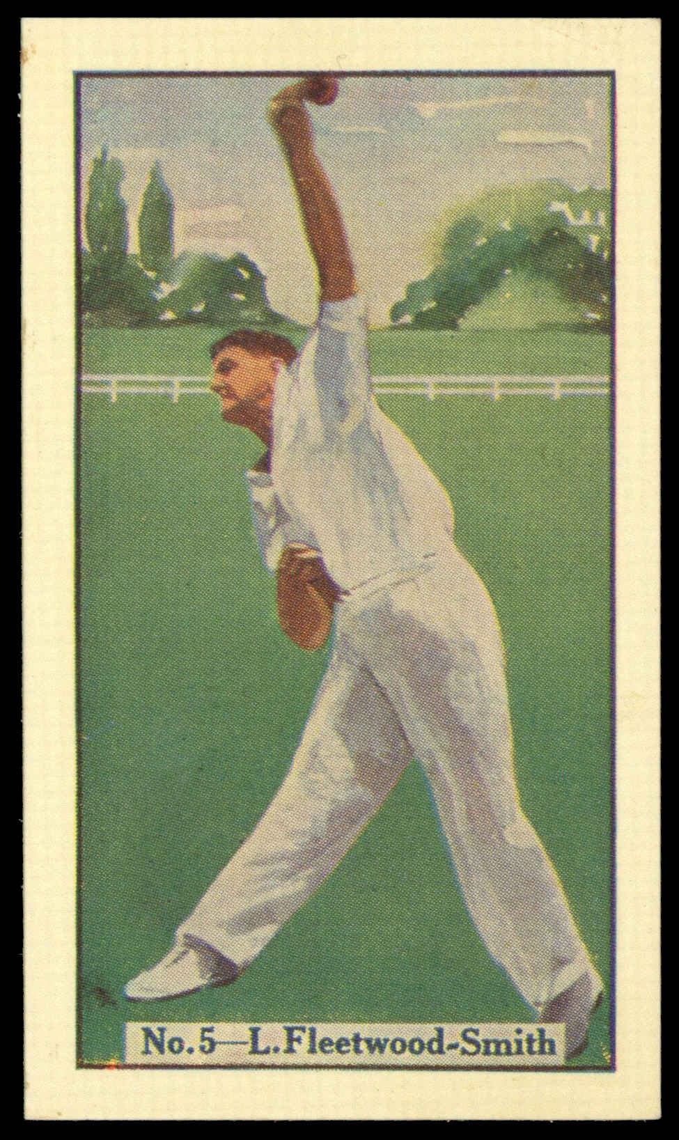Boys Captain - 'Australian Cricketers' (1938) - L. O'Brien Fleetwood-Smith (Victoria) Boys Captain - 'Australian Cricketers' (1938) - L. O'Brien Fleetwood-Smith (Victoria)