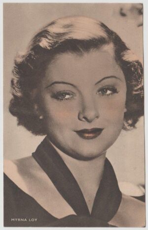 Boys' Cinema - 'Film Stars (Large)' - Card #6 - Myrna Loy