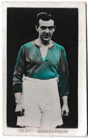 Boys' Friend - 'Footballers (1/2 Length Studies)' (1923) - Card #2 - Bert Manderson (Rangers)