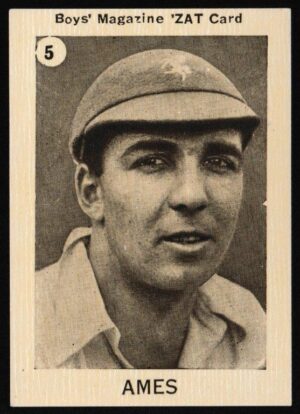 Boys' Magazine - '"Zat" Cards - Cricketers (M)' (1932) - Ames