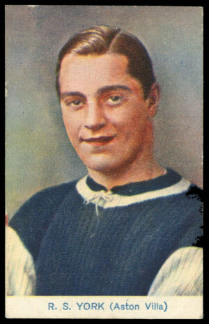 Boys' Magazine - 'Coloured Studies of Famous Internationals' (1922) - R.S. York (Aston Villa)