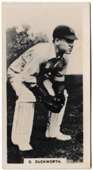 Boys' Magazine - 'Famous Cricketers' (1928) - Card #4 - G. Duckworth (Lancashire)