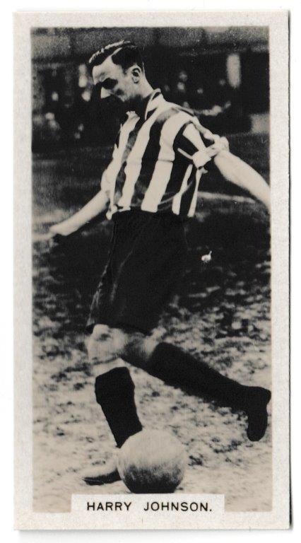 Boys' Magazine - 'Famous Footballers Series' (c1930) - Card #6 - Harry Johnson (Sheffield United) Boys' Magazine - 'Famous Footballers Series' (c1930) - Card #6 - Harry Johnson (Sheffield United)