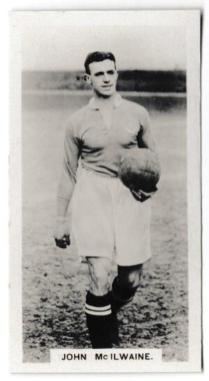 Boys' Magazine - 'Famous Footballers Series' (c1930) - Card #7 - John McIlwaine (Portsmouth)