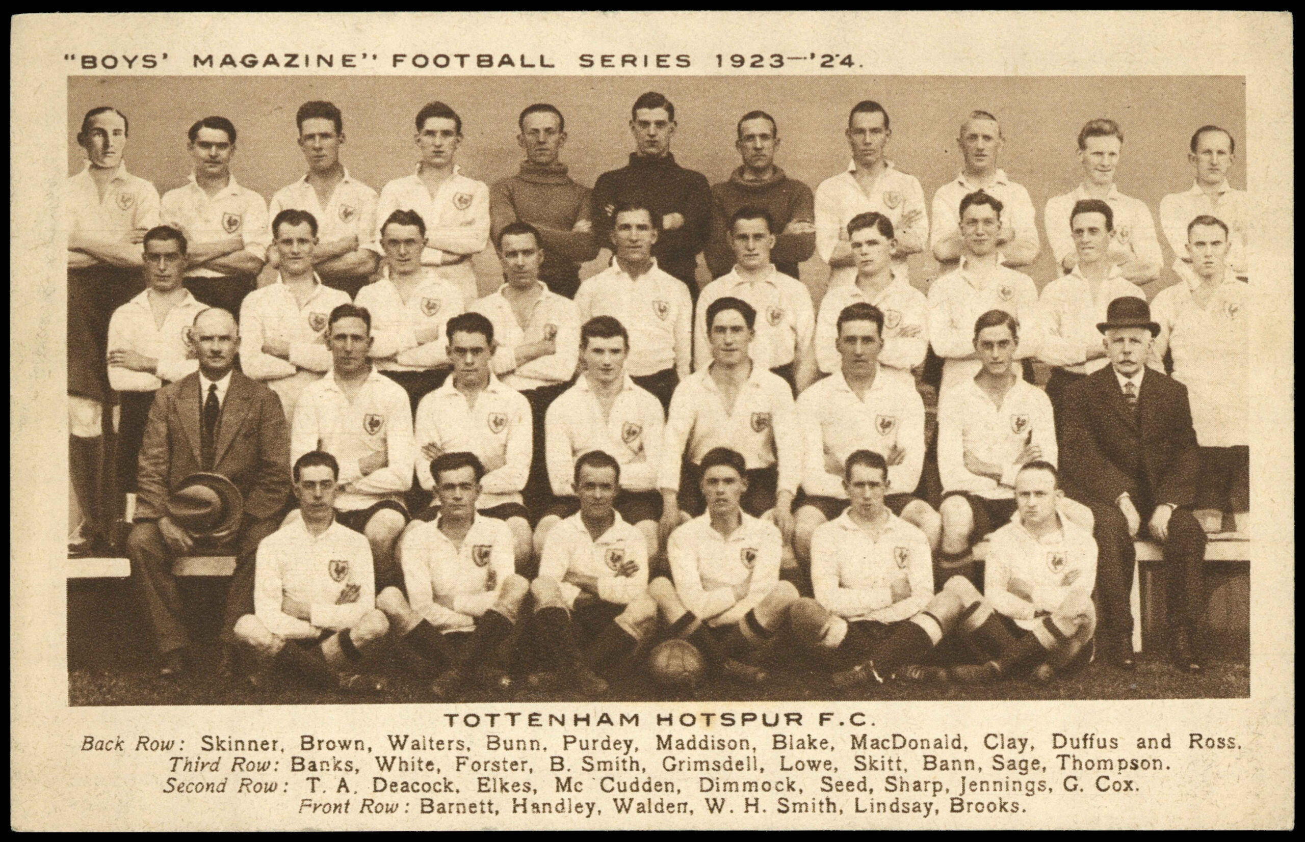 Boys' Magazine - 'Football Series 1923-24' (1923) - Tottenham Hotspur Boys' Magazine - 'Football Series 1923-24' (1923) - Tottenham Hotspur