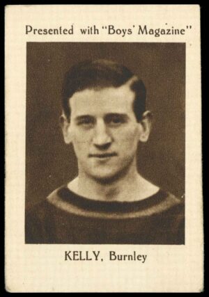 Boys' Magazine - 'Footballers' (1922) - Kelly (Burnley)
