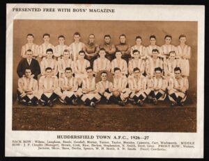 Boys' Magazine - 'Football Teams 1926-27 (EL)' (1926) - Huddersfield Town