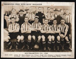 Boys' Magazine - 'Football Teams 1928 (EL)' (1928) - Southampton