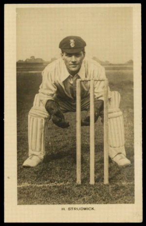 Boys' Realm - 'Famous Cricketers' (1922) - #8 - Herbert Strudwick (Surrey) Boys' Realm - 'Famous Cricketers' (1922) - #8 - Herbert Strudwick (Surrey)