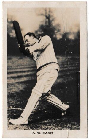 Boys' Realm - 'Famous Cricketers' (1922) - Arthur William Carr (Notts) Boys' Realm - 'Famous Cricketers' (1922) - Arthur William Carr (Notts)