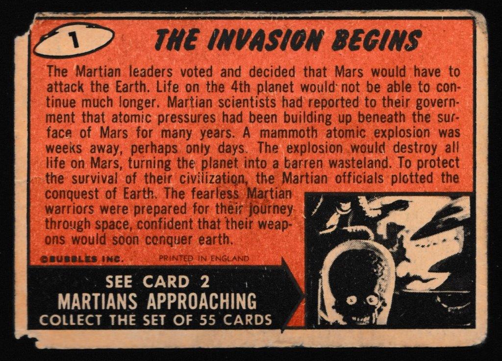 Bubbles Inc - 'Mars Attacks' (1964) - #1 - The Invasion Begins Bubbles Inc - 'Mars Attacks' (1964) - #1 - The Invasion Begins