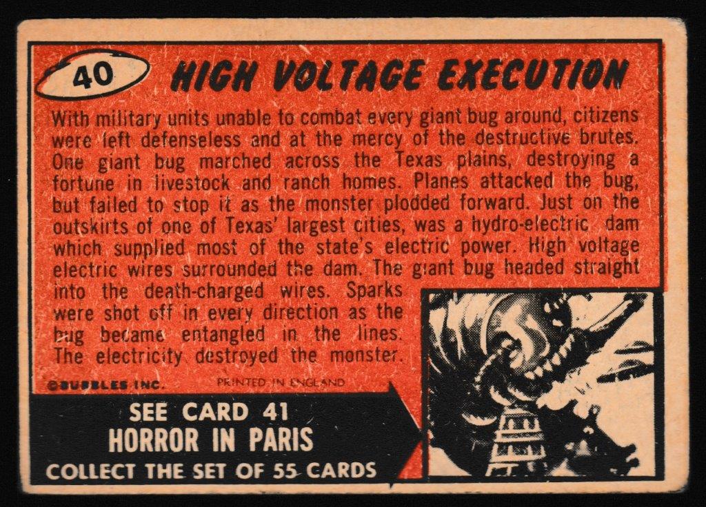 Bubbles Inc - 'Mars Attacks' (1964) - #40 - High Voltage Execution Bubbles Inc - 'Mars Attacks' (1964) - #40 - High Voltage Execution