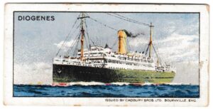 Cadbury's - 'Famous Steamships' (1923) - Card #13 - Diogenes