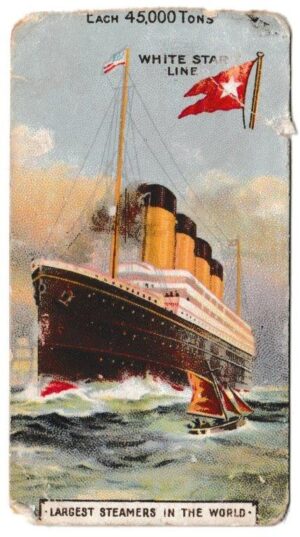 Cadbury's - 'Largest Steamers in the World' (c1905) - Card #1 - White Star Line