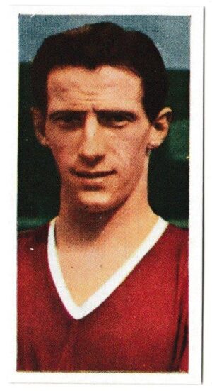 Cadet Sweets - 'Footballers (1958)' - Card #8 - Dennis Viollet (Manchester United)