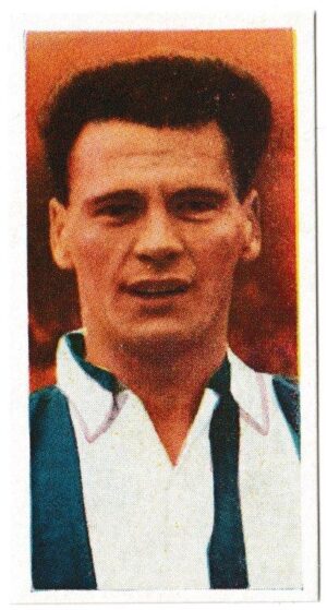 Cadet Sweets - 'Footballers (1959)' - Card #1 - Bobbie Robson (West Bromwich Albion)
