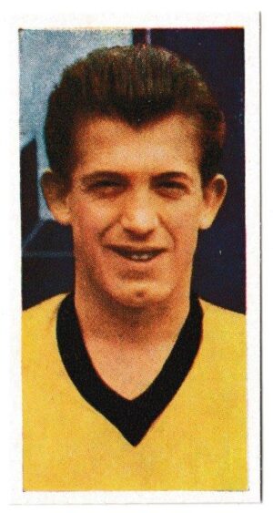 Cadet Sweets - 'Footballers (1959)' - Card #2 - Peter Broadbent (Wolverhampton Wanderers)