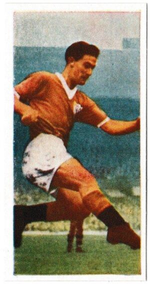 Cadet Sweets - 'Footballers (1959)' - Card #28 - Jackie Mudie (Blackpool)