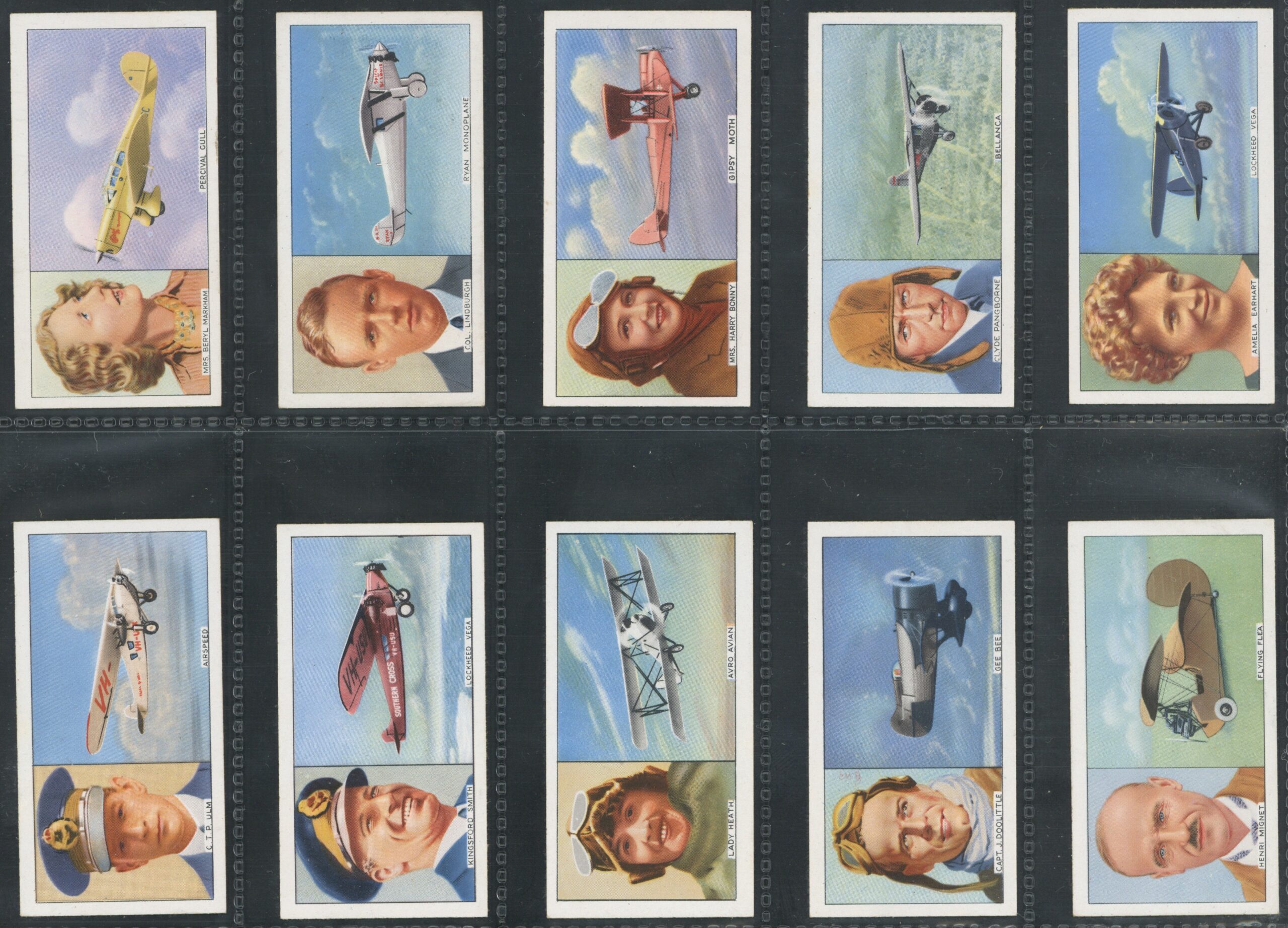 Carreras - 'Famous Airmen & Airwomen' - Complete Set (1936) Carreras - 'Famous Airmen & Airwomen' - Complete Set (1936)