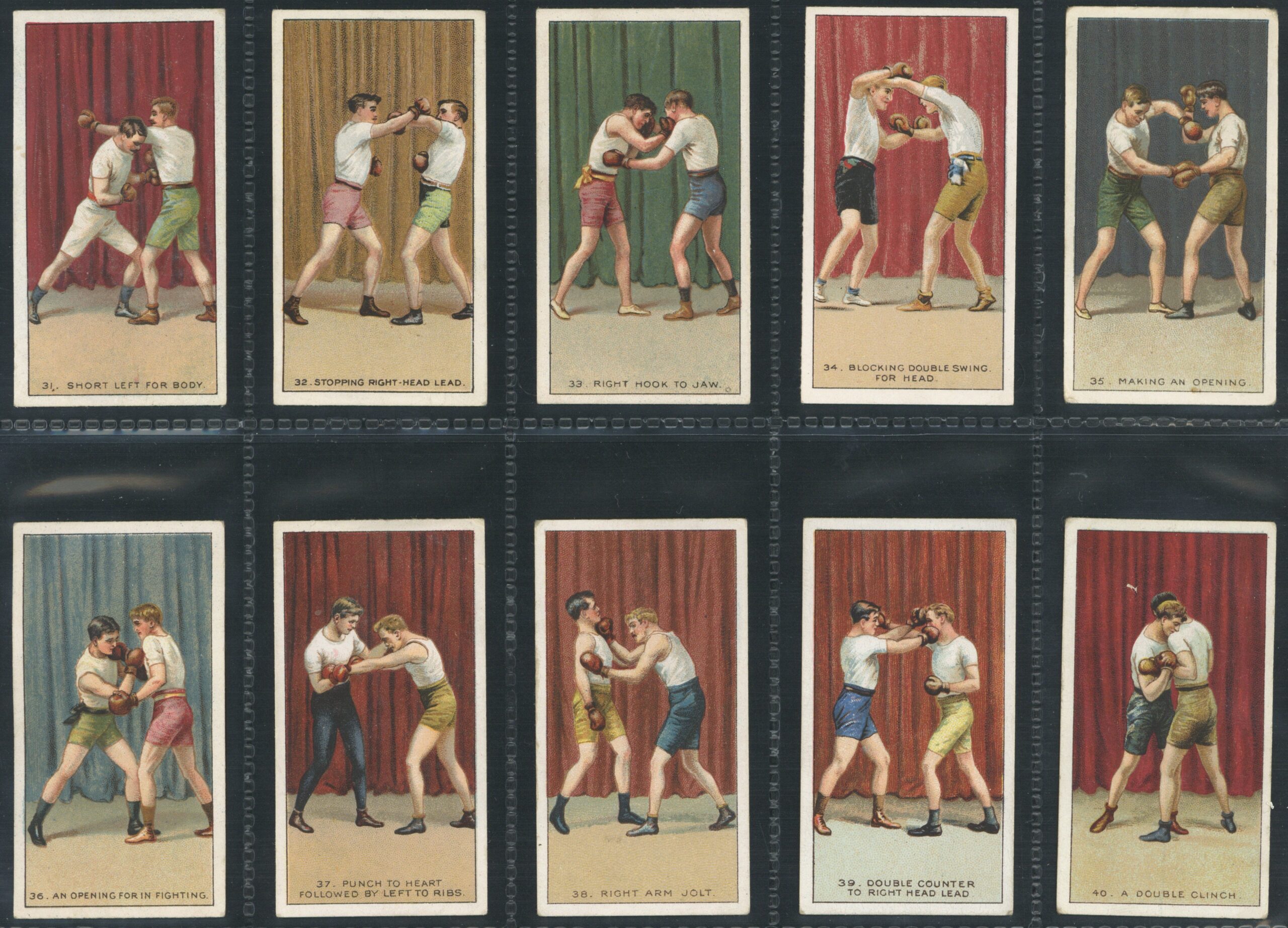 Carreras - 'The Science of Boxing Series (Black Cat)' (c1916) - Complete Set Carreras - 'The Science of Boxing Series (Black Cat)' (c1916) - Complete Set