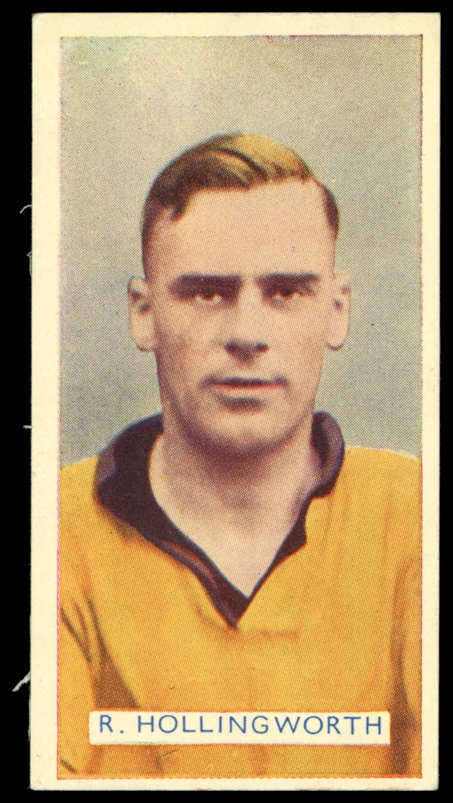 Carreras - 'Famous Footballers' (1936) - #1 - R. Hollingworth (Wolverhampton Wanderers) Carreras - 'Famous Footballers' (1936) - #1 - R. Hollingworth (Wolverhampton Wanderers)