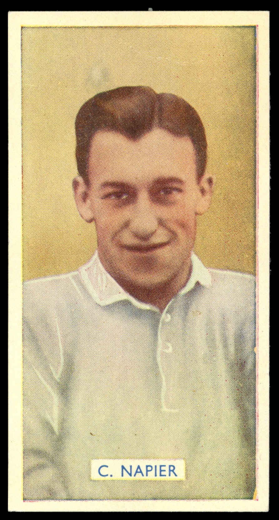 Carreras - 'Famous Footballers' (1936) - #12 - C. Napier (Derby County) Carreras - 'Famous Footballers' (1936) - #12 - C. Napier (Derby County)