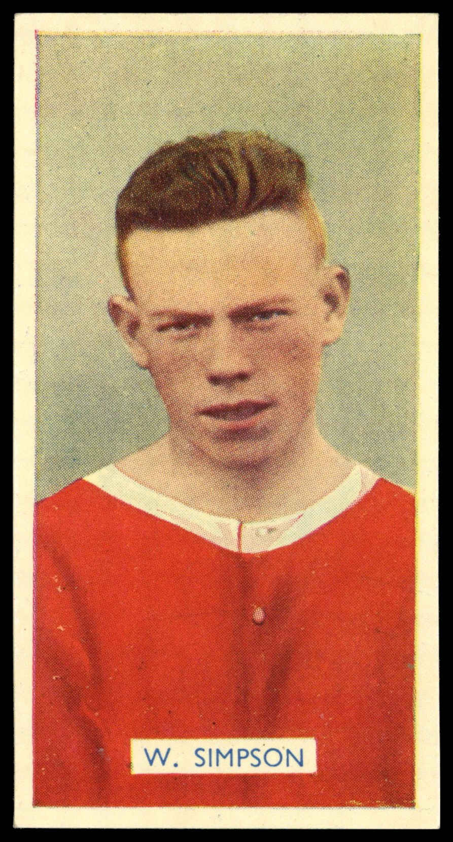 Carreras - 'Famous Footballers' (1936) - #3 - W. Simpson (Nottingham Forest) Carreras - 'Famous Footballers' (1936) - #3 - W. Simpson (Nottingham Forest)