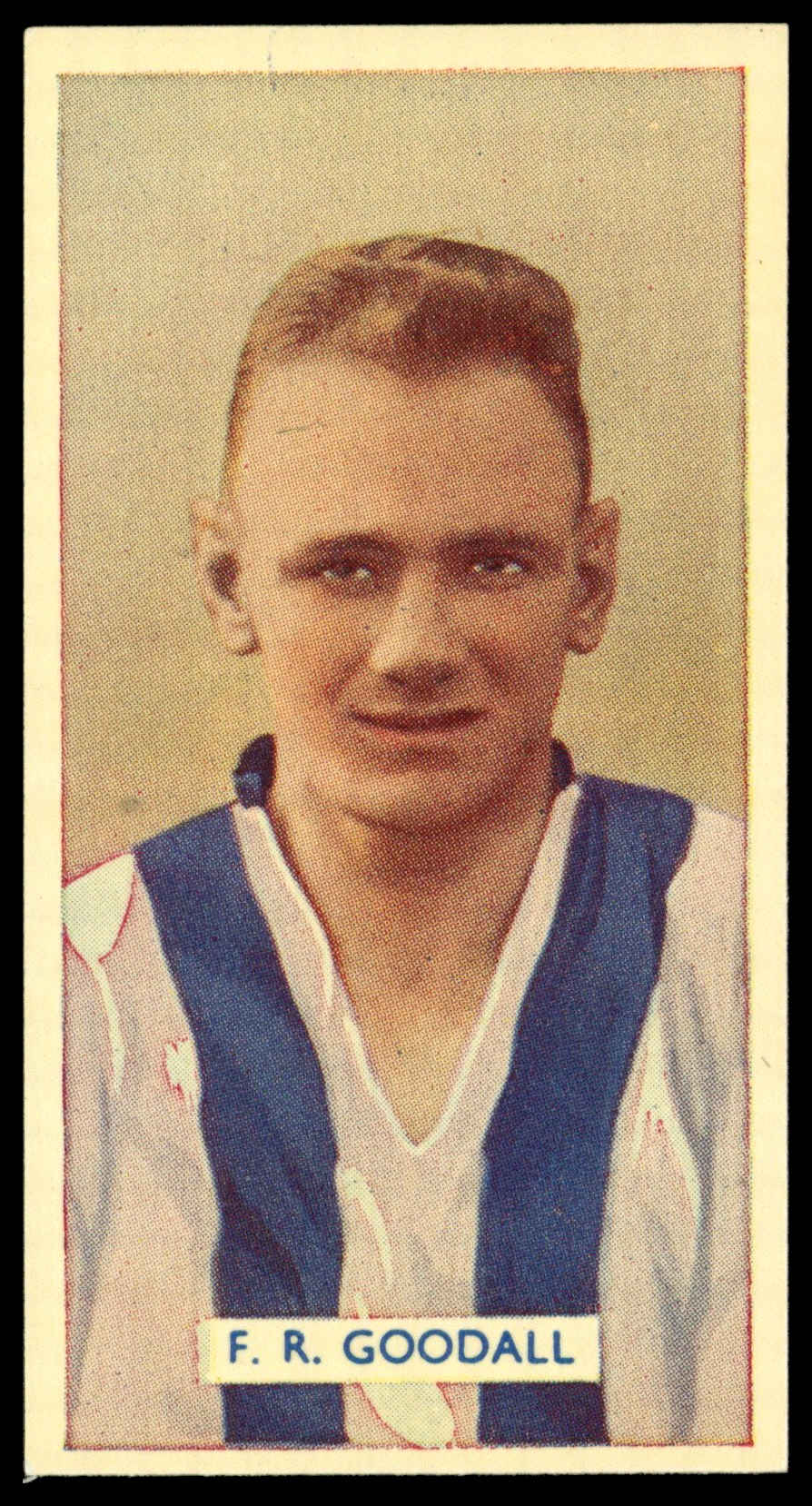 Carreras - 'Famous Footballers' (1936) - #42 - F.R. Goodall (Huddersfield Town) Carreras - 'Famous Footballers' (1936) - #42 - F.R. Goodall (Huddersfield Town)